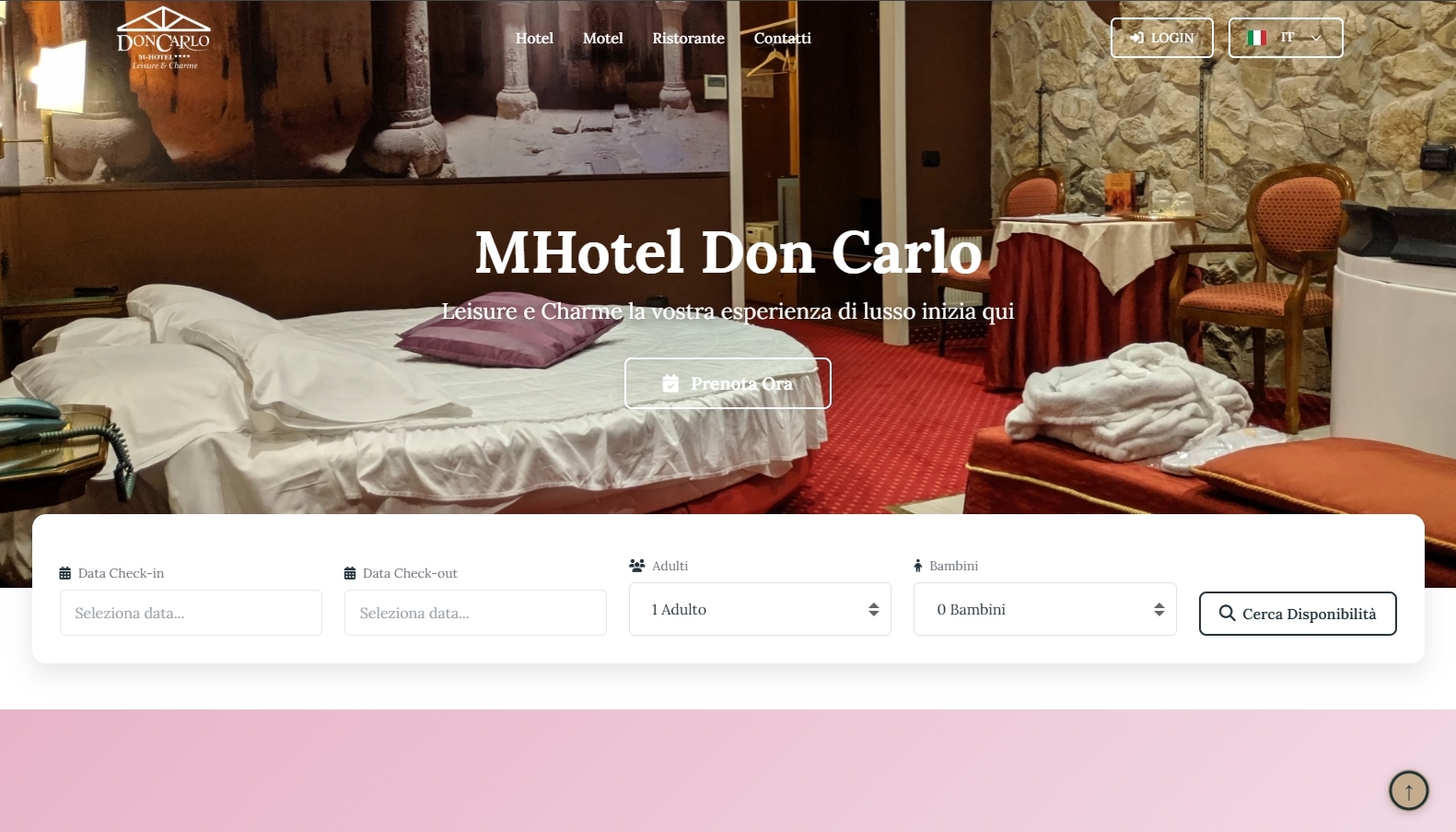 Anteprima sito M Hotel Don Carlo